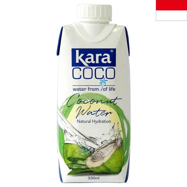 karacoco カラココココナッツウォーター 330mlココナッツジュース 100%ストレート飲料 砂糖不使用 香料不使用 インドネシア土産自然の甘さの砂糖や香料不使用の100％ストレート飲料！若いココナッツの実からとれる果汁で、天然のカ...