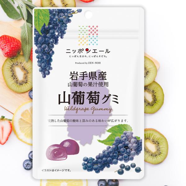全農 ニッポンエール 岩手県産山葡萄グミ 山ブドウ 山ぶどう グレープ