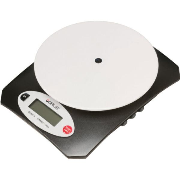 商品の仕様●サイズ／本体：約20×14.5×4.5cm、上皿：約φ15cm●重さ／約300g（電池含む）●材質／ケース・上皿：ABS●軽量範囲／±3,000g●制度／±1g（表示）●音声精度／±2g●機能／自動重量アナウンス、手動重量アナウ...