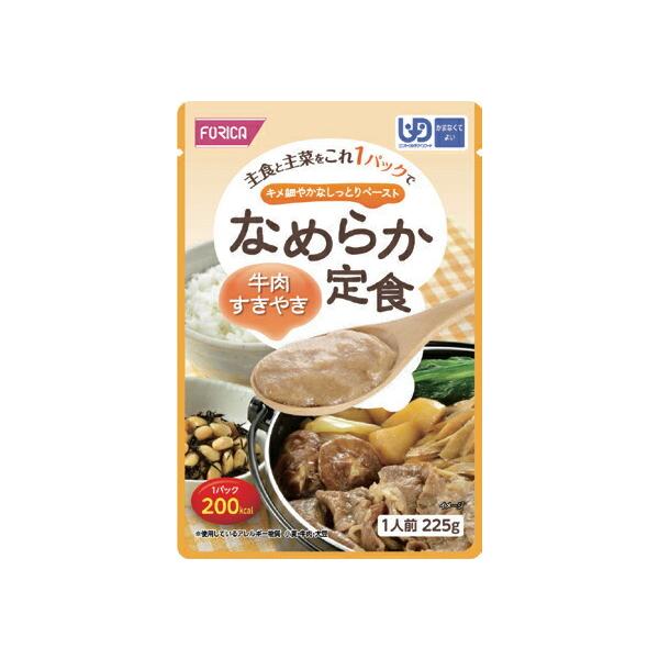 在庫限りで取扱終了商品　ホリカフーズ なめらか定食 牛肉すきやき / 225g