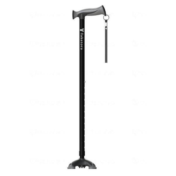 RAKUDO さん　専用 竹虎 バンブーステッキワイド多点杖 / 104880 ブラック : イイケア