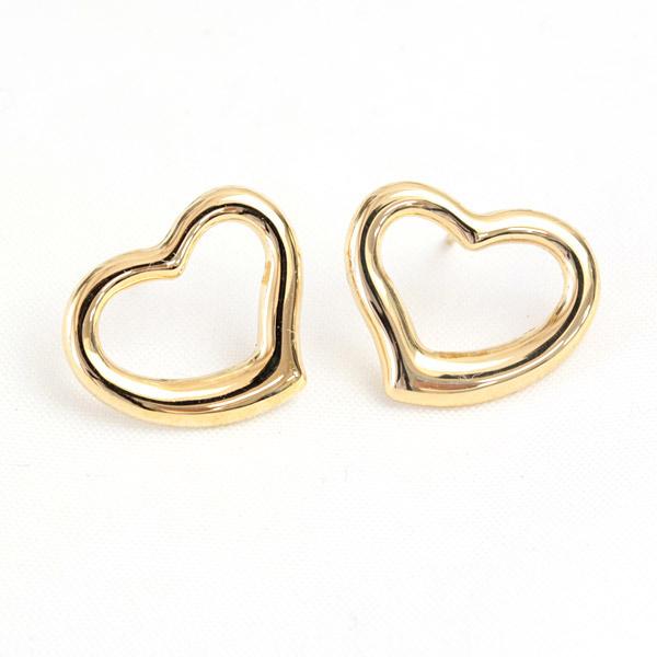 ピアス レディース 18k K18 18金 イエローゴールド ピンク