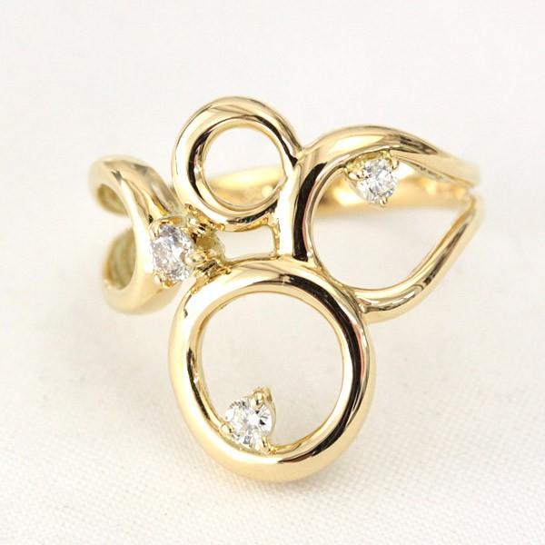 _Ch O fB[X w _C 18 18k K18 S[h 0.12ct Jbg sL[O w s