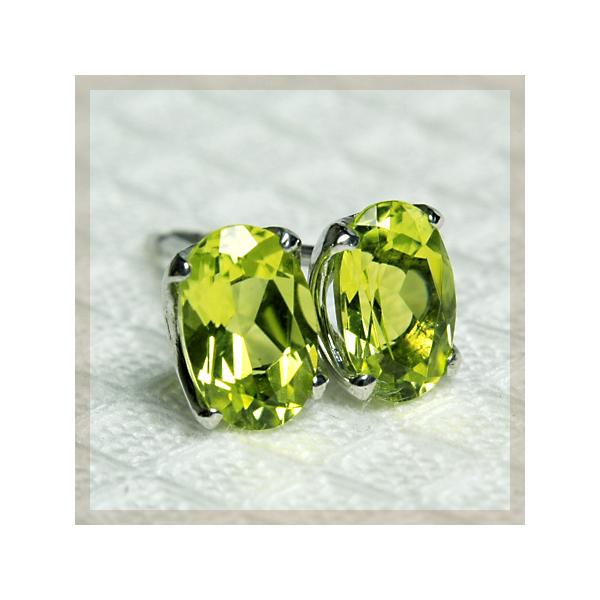 ❤SALE❤【a-37】ピアス トルマリン※高品質 カナリー トルマリン ピアス 4.0mm×6.0mm K18 : ジュエリー