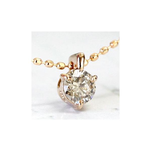 ダイヤモンド ネックレス レディース ダイヤ 一粒 18金 18k K18 0.2ct