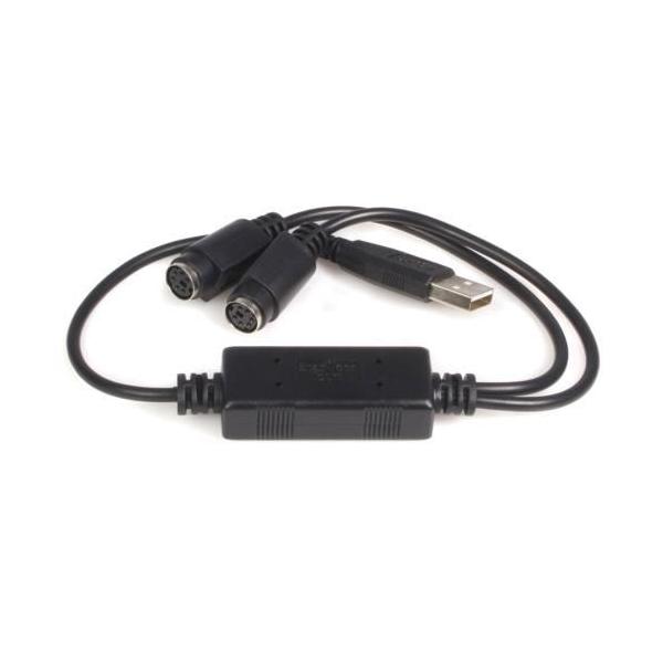 StarTech(�X�^�[�e�b�N) USBPS2PC �u���b�N PS/2�ϊ��A�_�v�^�P�[�u��