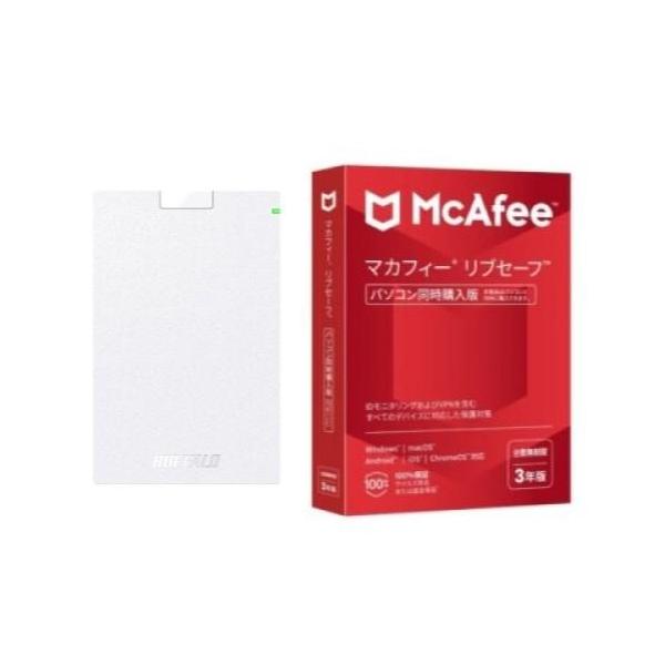 HD-PCG1.0U3-BWA ホワイト ポータブルHDD 1TB USB3.1 Gen1 /3.0/2.0