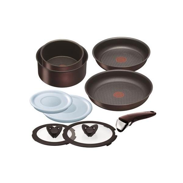 ティファール 「インジニオ・ネオ」 IH ロゼブラウン 24cm L32690 ティファール(T-fal) インジニオ・ネオ IHロゼブラウン セット9