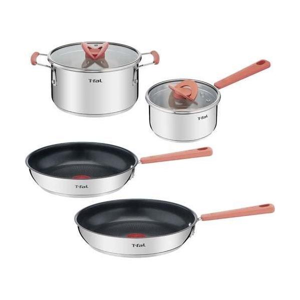 ティファール(T-fal) オプティスペース IH ステンレス 4点セット