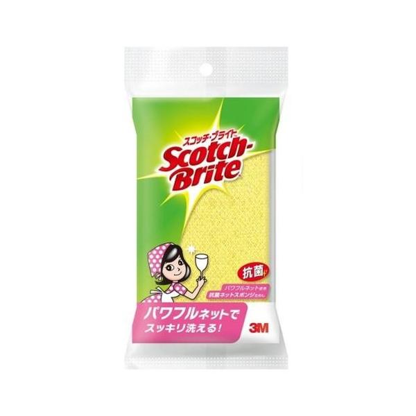 スリーエム 抗菌ネットスポンジたわし パワフルネット