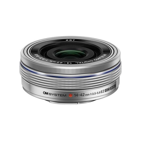 OLYMPUS M.ZUIKO 14-42mm 標準ズームレンズ✨動作確認済み✨ OM SYSTEM M.ZUIKO DIGITAL ED 14-42mm F3.5-5.6 EZ SLV シルバー