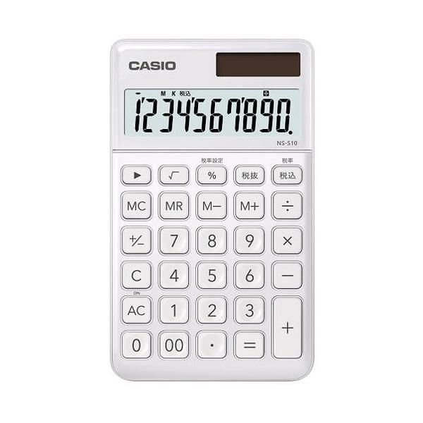 CASIO(�J�V�I) NS-S10-WE �z���C�g �X�^�C���b�V���d�� 10��