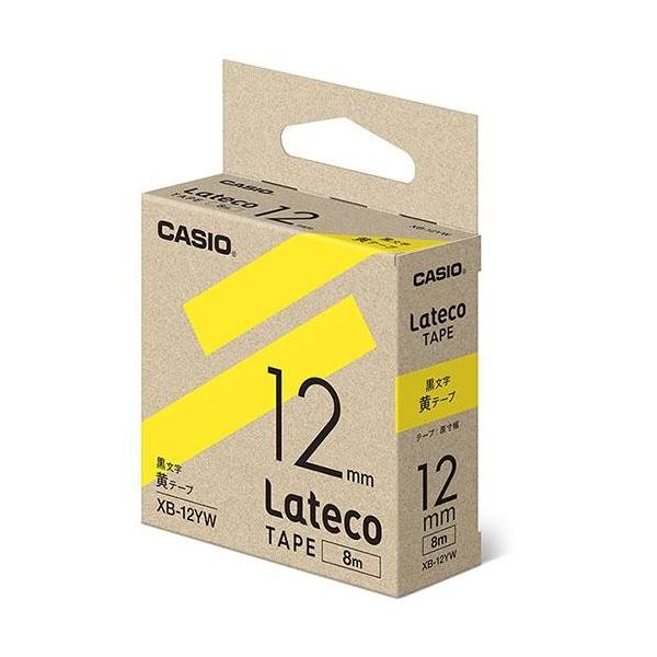 CASIO(�J�V�I) XB-12YW �� ���e�R �l�ߑւ��p�e�[�v ��12mm