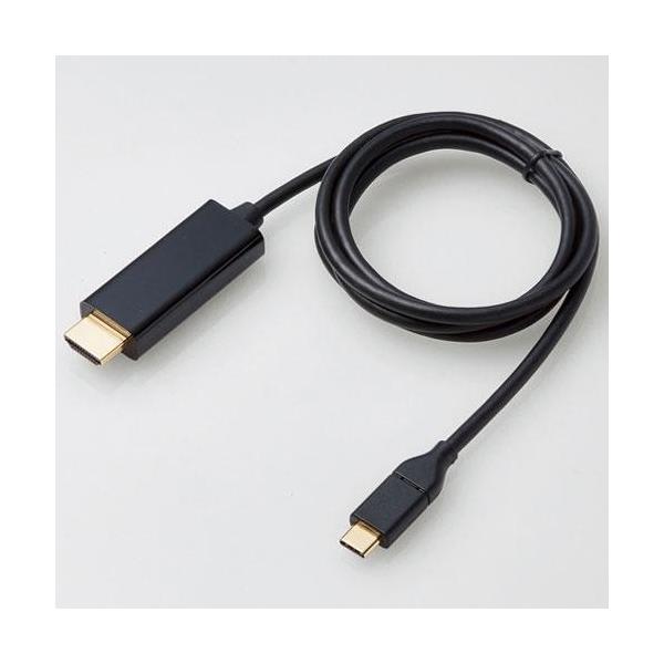 GR(ELECOM) CAC-CHDMI10BK ubN USB Type-CpHDMIϊP[u 1m