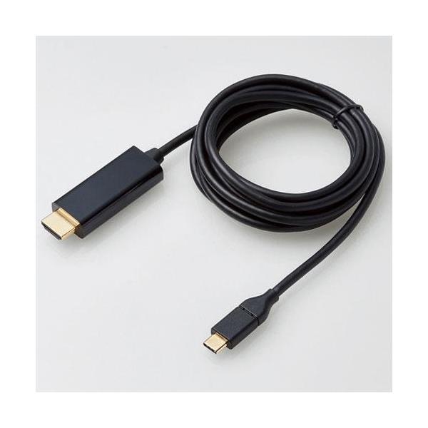 GR(ELECOM) CAC-CHDMI20BK ubN USB Type-CpHDMIϊP[u 2m