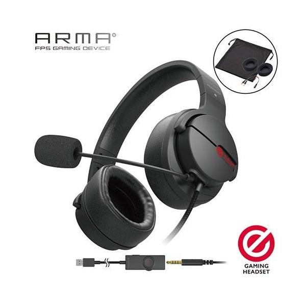ゲーミングヘッドホン FPS HS-ARMA200VBK Black エレコム(ELECOM) HS-ARMA200VBK ブラック ゲーミングヘッドセット