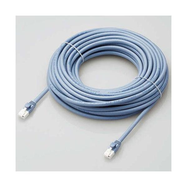 �G���R��(ELECOM) LD-GPAT/BU15/RS �u���[ Cat6a LAN�P�[�u�� 15m