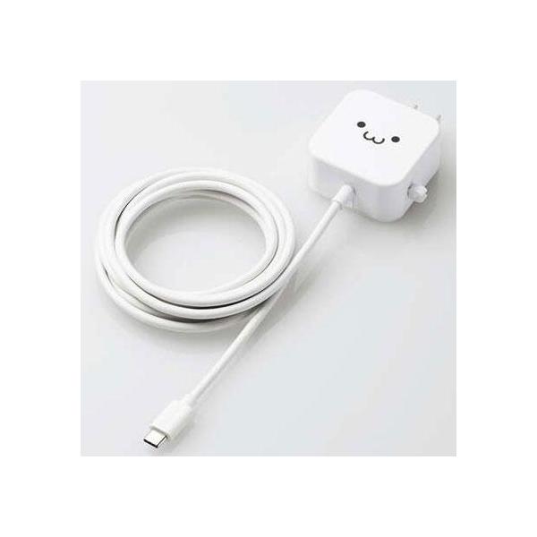 GR(ELECOM) MPA-ACC21WF zCgtFCX AC[d 2.4A/CP[ǔ^/2.5m 2.5m