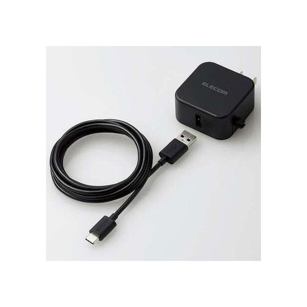 GR ELECOM MPA-ACC23BK(ubN) AC[d(2.4A/CP[ǔ^{A|[g×1/1.5m) USB[d
