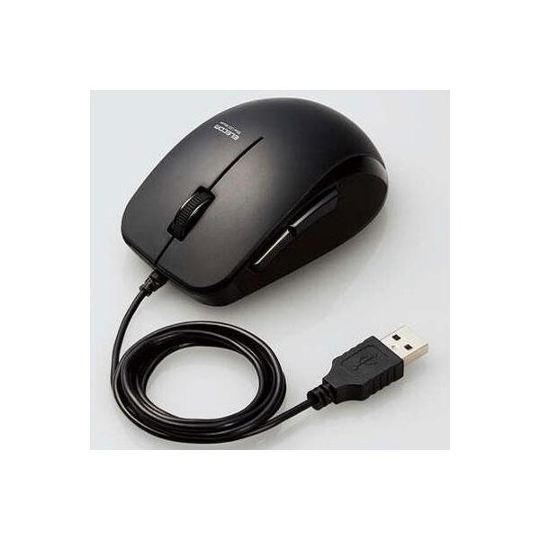 �G���R��(ELECOM) M-BL28UBKBK �u���b�N �R�� �L�� BlueLED�}�E�X 5�{�^��