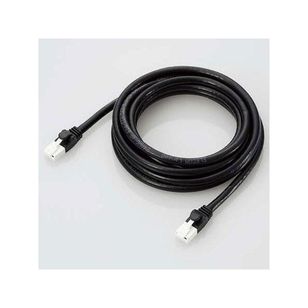 GR(ELECOM) GM-LDGPAT/BK30 ubN LANP[u PS5 3m CAT6A c܂Ȃ