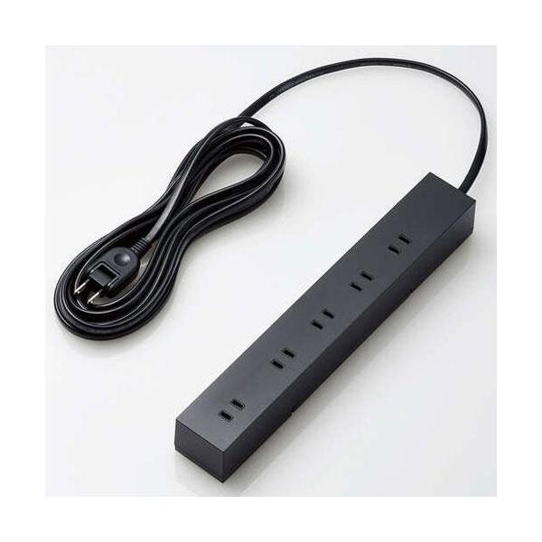 �G���R��(ELECOM) T-KF04-21050BK �u���b�N �����R�[�h 2�s�� 10�� ���5��/����5�� 5m