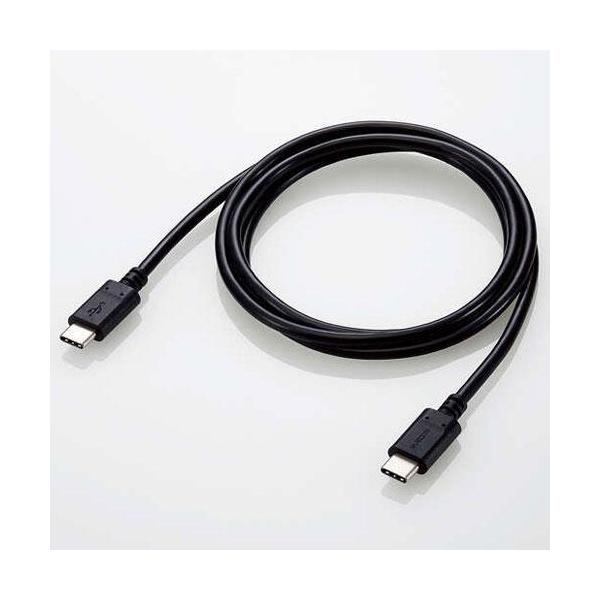 �G���R��(ELECOM) U2C-CC5PC10NBK �u���b�N USB2.0�P�[�u�� USB Type-C to USB Type-C 1m