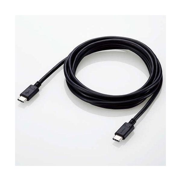 �G���R��(ELECOM) U2C-CC5PC20NBK �u���b�N USB2.0�P�[�u�� USB Type-C to USB Type-C 2m