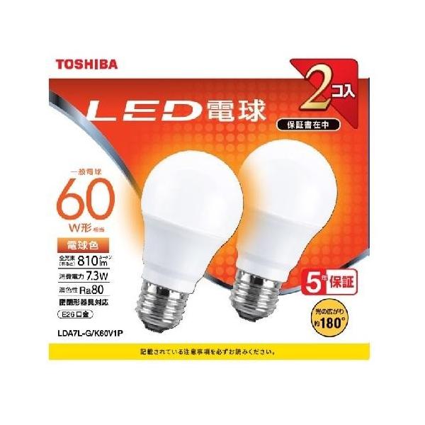 (TOSHIBA) LDA7L-G/K60V1P LEDd2{pbN dF E26 60W` 810lm