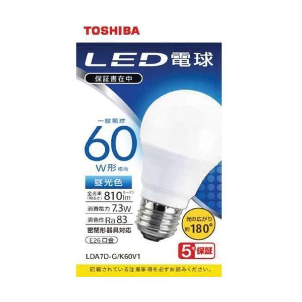 (TOSHIBA) LDA7D-G/K60V1 LEDd F E26 60W` 810lm