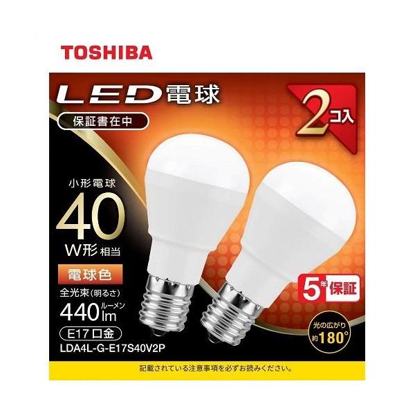 (TOSHIBA) LDA4L-G-E17S40V2P LED`d` 2{pbN dF E17 40W` 440lm