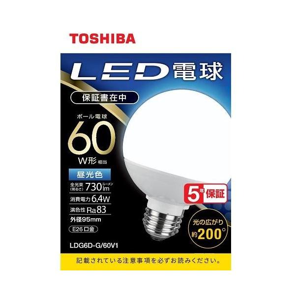 (TOSHIBA) LDG6DG60V1 F LEDd E26 60W` 730lm