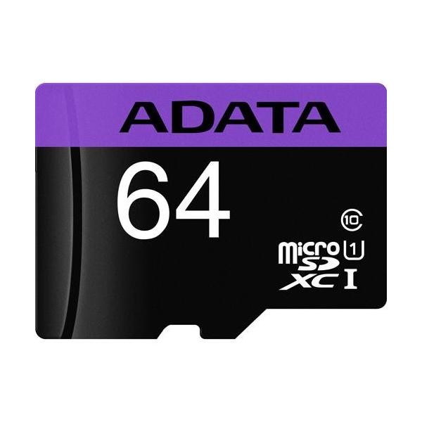 ADATA Technology AUSDX64GUICL10-RA1 }CNSD[J[h MicroSDHC/XC UHS-I CLASS10 64G