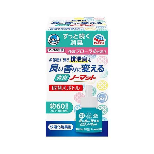 アース製薬 ヘルパータスケ 良い香りに変える 消臭ノーマット 取替えボトル 快適フローラルの香り 45ml