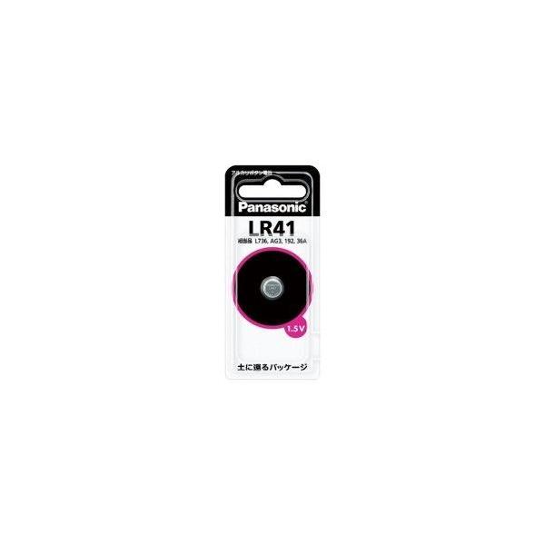 �p�i�\�j�b�N(Panasonic) LR41P �A���J���{�^���d�r 1.5V 1��
