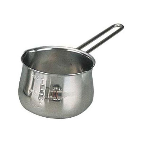 タケコシ 目盛付 ミルクパン 800ml 18-8ステンレス