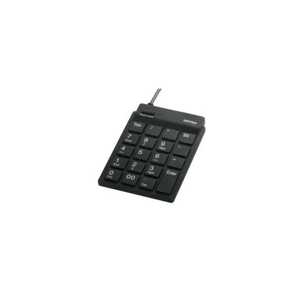 バッファロー(BUFFALO) BSTKH08BK ブラック USBスリムテンキーボード