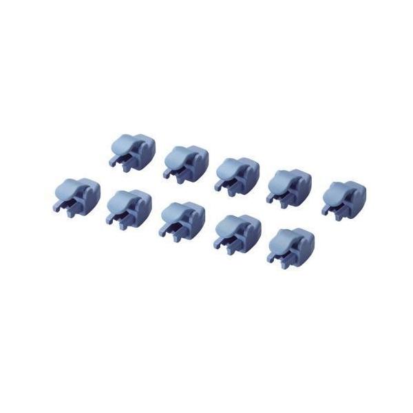 �G���R��(ELECOM) LD-RJ45GPC/BU10 �u���[ �R�l�N�^�ی�J�o�[ 10��