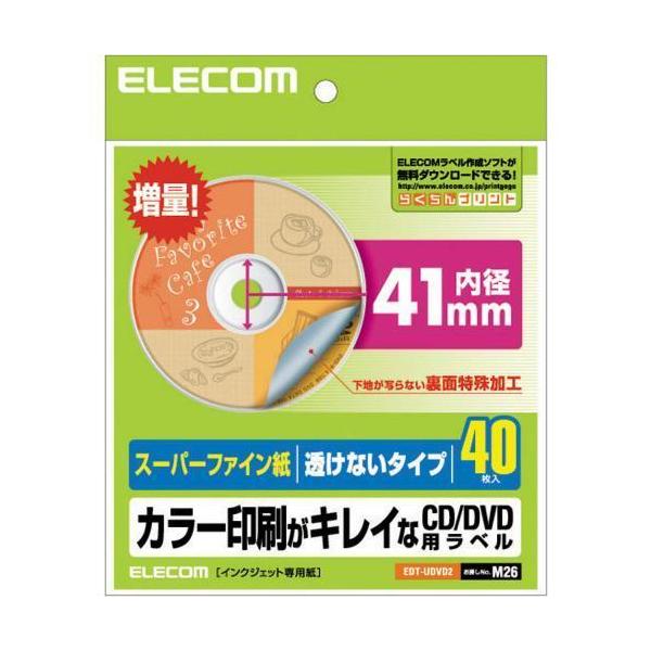 GR(ELECOM) EDT-UDVD2 X[p[t@CCD/DVDx Ȃ^Cv a41mm 1 40V[g