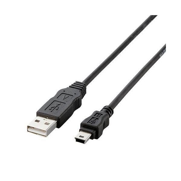�G���R��(ELECOM) USB-ECOM550 �u���b�N �G�RUSB�P�[�u�� A-miniB�E5m