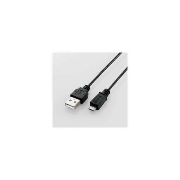 �G���R��(ELECOM) U2C-AMBX20BK �u���b�N USB2.0�P�[�u�� 2m �X�}�[�g�t�H���p