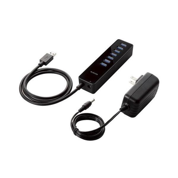 ELECOM（エレコム） U3H-T719SBK 7ポートUSB3.0ハブ マグネット