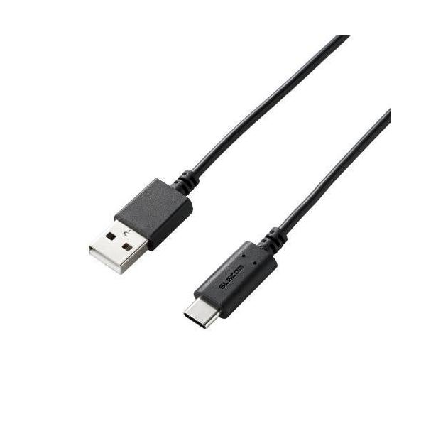 �G���R��(ELECOM) MPA-AC10BK �u���b�N USB2.0�P�[�u�� ���� A-C 1.0m