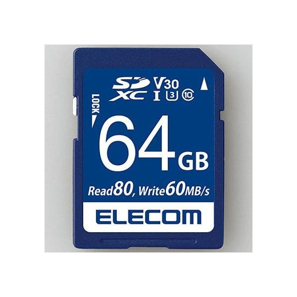GR(ELECOM) MF-FS064GU13V3R MF-FSU13V3R_XCV[Y f[^SDXCJ[h 64GB