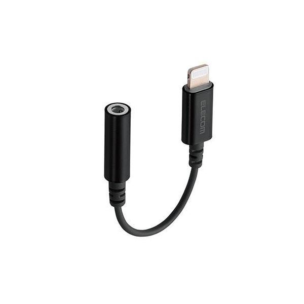 GR(ELECOM) MPA-L35DS01BK ubN Lightning-3.5mmXeI~jWbNϊP[u 0.1m