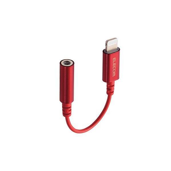 GR(ELECOM) MPA-L35DS01RD bh Lightning-3.5mmXeI~jWbNϊP[u 0.1m