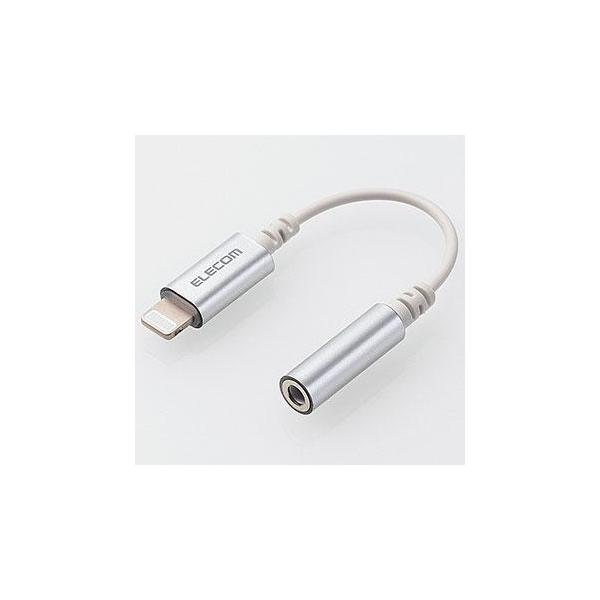 GR(ELECOM) MPA-L35DS01SV Vo[ Lightning-3.5mmXeI~jWbNϊP[u 0.1m