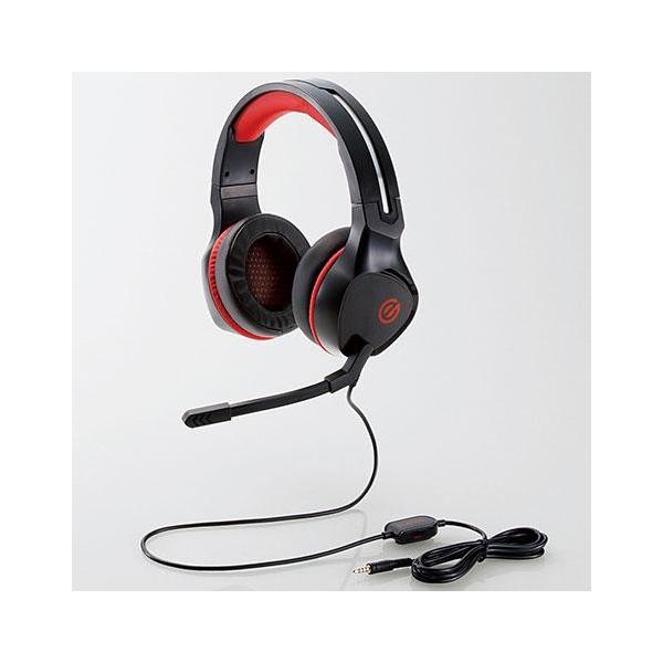 �G���R��(ELECOM) HS-G01BK �u���b�N �Q�[�~���O�w�b�h�Z�b�g