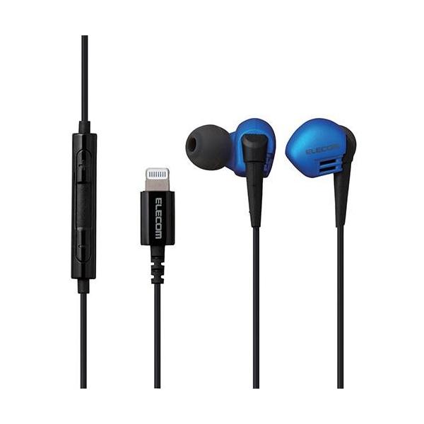 エレコム EHP-LGB10MBU(ブルー) Lightning接続ヘッドホンマイク エレコム EHP-LGB10MBU(ブルー) Lightning接続ヘッドホンマイク