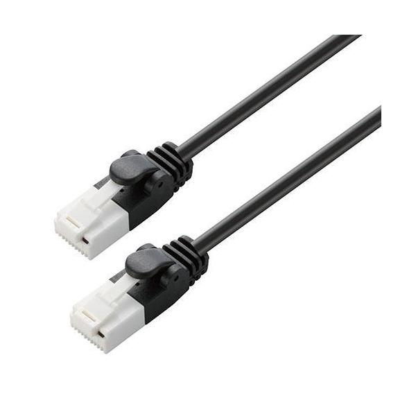 GR(ELECOM) LD-GPT/BK1/RS ubN Cat6Ήc܂h~LANP[u 1m